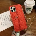 Chanel/シャネル iphone 12/12pro maxスマホケース カードボケっと付き ファッション 高級革 おしゃれ アイフォンxs/x/xs maxカバー ストラップ付き 女子