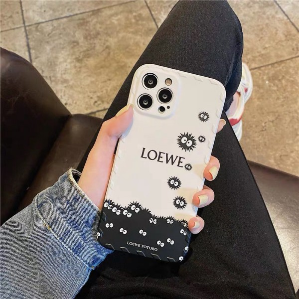 ススワタリ ロエベ iphone12/12mini/12pro/12promaxケース かわいい LOEWE ジャケット型iphone 11/11pro/11promaxケース シンプル ブランド 人気