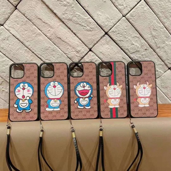 Gucci x Doraemon レディース アイフォiphone12mini/12promaxケース おまけつきアイフォン12カバー レディース バッグ型 ブランドiphone12/xs/11/8 plusケース大人気iphone 12ケース ファッション