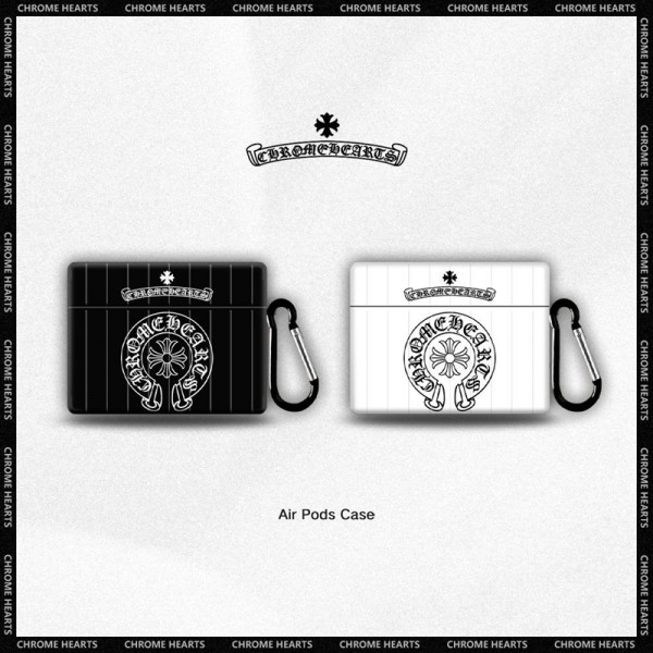 Chrome Hearts/クロムハーツ ブランドエアーポッズ プロ収納ケースAir pods1/2/3ケース 耐衝撃 落下防止 メンズ レディースAir pods proケース保護 軽量