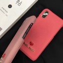 ミュウミュウ iphone 11/11 pro/11 pro max/se2ケース Miu Miu かわいい レザー 高弾性 ソフトケース MIUMIU 四角保護 耐衝撃 アイフォンx/xs/xr/8/7/6カバー レディース