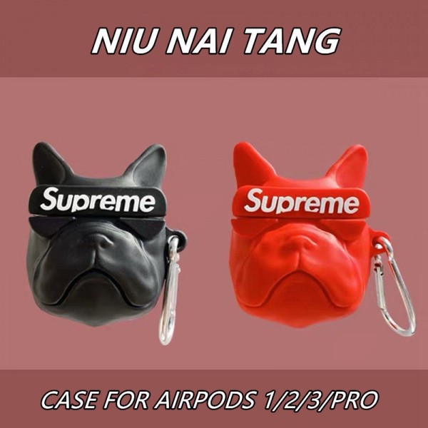 Supreme/シュプリーム ブランドエアーポッズ プロ収納ケース メンズ レディースAir pods 3/2/1ケースブランドAir pods proケース 防塵 落下防止