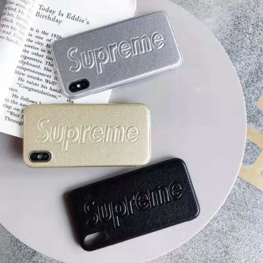 シュプリーム iphone xr/xsケース お洒落 ブランド supreme iphone x/xs maxカバー アイフォン8/7plusケース ペア向け