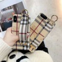 Burberry iPhone xr/xs max/xsケース バーバリー iphone x/8/7スマホケース ブランドIphone6/6s Plusカバー ジャケット カード入れ ハンドベルト付き