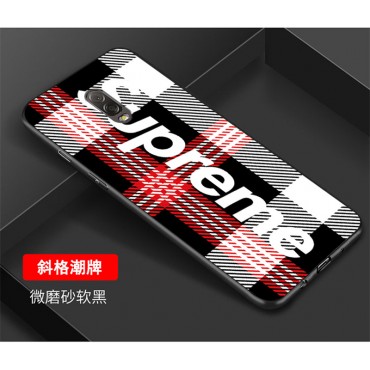 シュプリーム supreme ガラス iphone xs/xr/xs max ケース 人気  カバー 潮流 個性 Galaxy A30/s10/s10+ テンアールカバー ファッション 男女兼用 激安新品