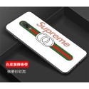 シュプリーム supreme ガラス iphone xs/xr/xs max ケース 人気  カバー 潮流 個性 Galaxy A30/s10/s10+ テンアールカバー ファッション 男女兼用 激安新品