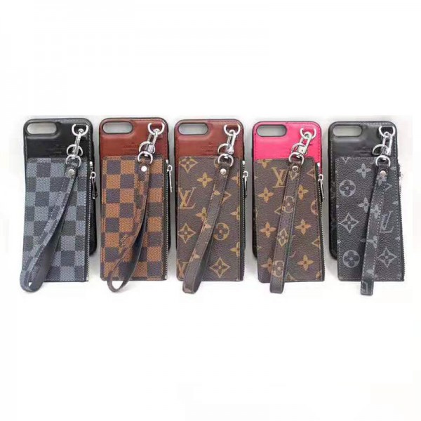 lv iphone xr/xs maxケースルイヴィトン iphone XI/11maxケース ビジネス風 iphone x/8/7 plusケースファッションカードポケット付き