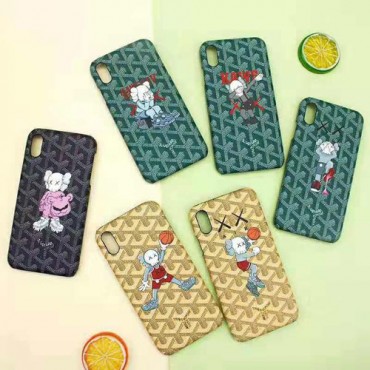 ゴヤール goyard iphone xr/xs maxケースブランドkaws iphone XI/11R/11 maxケース 個性ファッション人気 iphone x/8/7プラスカバー 男女兼用