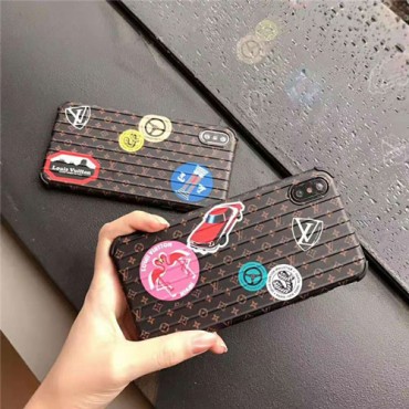 LV iphone xr/xsケース アニメ 可愛い ルイヴィトン iphone 11R/11max ケース 人気 LV iphone 8ケース  LV LOGO 激安通販 芸能人愛用