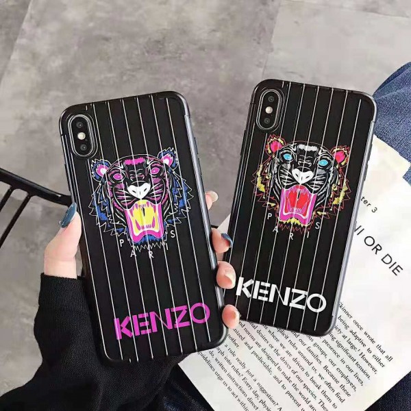 KENZO ケンゾー ビジネス ストラップ付きシンプル  ジャケットiphone xr/xs max/12/12pro/12pro maxケースブランドモノグラム iphone 7/7plus/8/8plus/se2ケース ブランド