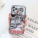 ケンゾーKENZO iphone11/11pro maxケースブランドiphone xr/xs/xs maxケース虎頭付き iphone x/10/8/7 plusケースファッション カッコイイ