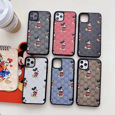 GUCCI/グッチdisney galaxys20/ note10 s10/s9 plusケース ビジネス ストラップ付き huawei mate 20/30 p20/p30 pro iphone 11/x/8/7/se2スマホケース ブラ