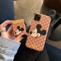 Gucci グッチ Disney ディズニーコラボ アイフォンiphone x/8/7 plus/12pro maxケース ファッション経典 メンズ個性潮 iphone x/xr/xs/xs maxケース ファッションレディース アイフォンiphone xs/11/8 plusケース おまけつきAir pods1/2/3ケース 耐衝撃 落下防止