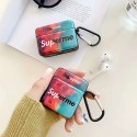 Supreme シュプリーム ブランドエアーポッズ プロ収納ケースAirpods pro3ケース メンズ レディースAir pods proケース保護 軽量Air pods 3/2/1ケースブランド