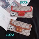 Gucci/グッチ女性向け iphone 11/xr/xs maxケース ビジネス ストラップ付きアイフォンiphone x/8/7 plus/se2ケース ファッション経典 メンズジャケット型 2020 iphone12ケース 高級 人気