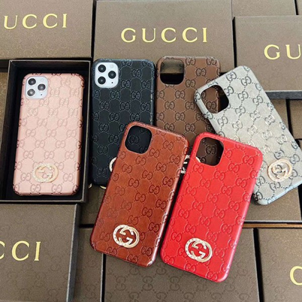 Gucci/グッチペアお揃い アイフォン12/11ケース iphone 11/xs/x/8/7ケース男女兼用人気ブランドiphone 7/8/se2ケースiphone 12 pro maxケース ビジネス ストラップ付きファッション セレブ