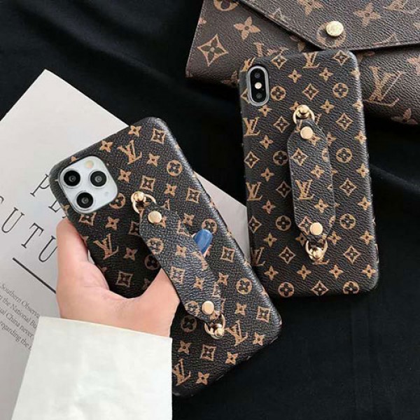 lv/ルイ·ヴィトンペアお揃い アイフォン12/11ケース iphone 11/xs/x/8/7/se2ケース男女兼用人気ブランドiphone 11/11 pro/11 pro maxケースビジネス ストラップ付きins風ipone 7/8