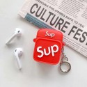 Supreme ブランドエアーポッズ プロ収納ケースAir pods proケース保護 防塵Air pods1/2/3ケース 耐衝撃 落下防止Air pods 3/2/1ケースブランド