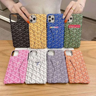 Goyard/ゴヤールブランド iphone12/12pro maxケース かわいいiphone 11/7/8/se2ケース ビジネス ストラップ付きメンズ iphone11/11pro maxケース 安いアイフォン12カバー レディース 