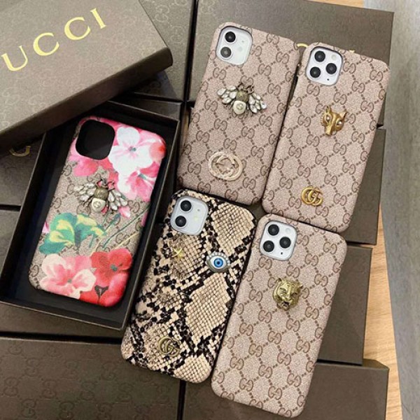 Gucci/グッチ女性向け iphone 12/12 pro 12 pro maxケース男女兼用人気ブランドiphone xr/xs maxケースins風 iphone 11/11 pro/11 pro maxケースケース かわいいモノグラ