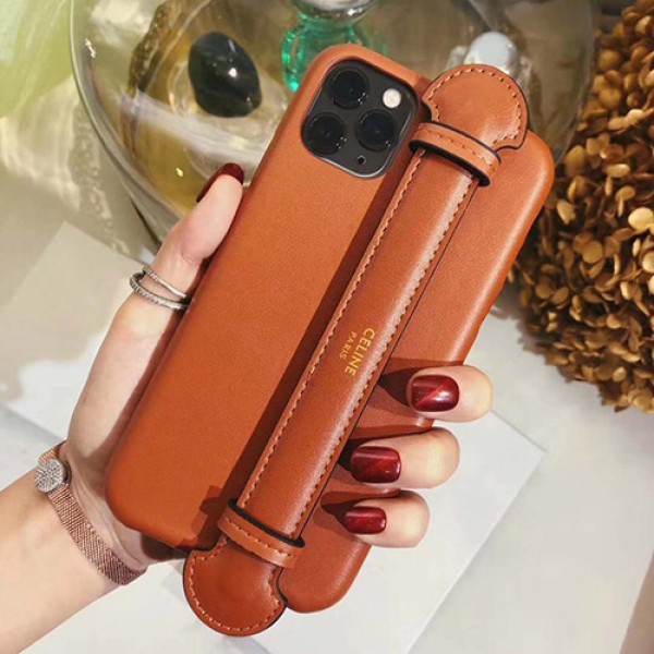 celine iphone 12 mini/12 pro/12 max/12 proペアお揃い アイフォン11ケース iphone xs/x/8/7/se2ケース ビジネス ストラップ付きレディース アイフォンiphone xs/11/8 