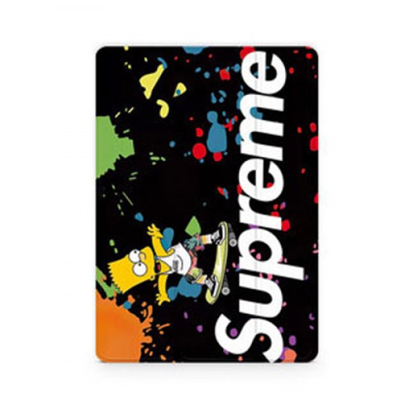 supreme ipad  8/7 世代 pro 12.9/11inch 2020ケース ブランド メンズ レディース アイパッド 6/5/4/3/2ケース 手帳型iPad Proケース 9.7ケース
