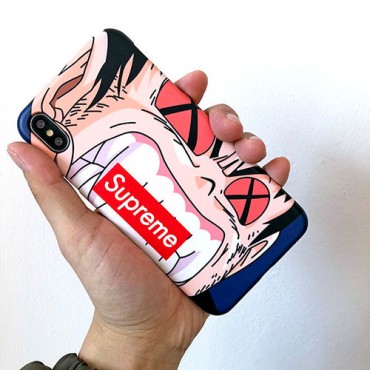 Supreme シュプリーム ペアお揃い アイフォン11ケース iphone xs/x/8/7/se2ケースgalaxys20/ note10 s10/s9 plusケース ビジネス ストラップ付きファッション セレブ愛用 iphone11/11pro maxケース 激安レディース アイフォンiphone xs/11/8 plusケース おまけつき