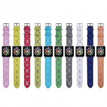 Lv/ルイヴィトン ブランドアップルウォッチバンドApple Watch 6/5/4/3ベルト 交換用バンド 女性 人気ビジネスマン用高級Apple Watch 6/5/4/3ブランドバンド本革