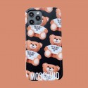 Moschino ファッション セレブ愛用 iphone12/12pro maxケース 激安iphone 11/x/8/7スマホケース ブランド LINEで簡単にご注文可シンプル  ジャケットモノグラム iphone12/11pro maxケース ブランド