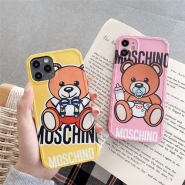 Moschino ブランド iphone12/12pro maxケース かわいいファッション セレブ愛用 激安アイフォンiphone xs/x/8/7 plusケース ファッション経典 メンズモノグラム iphone12mini/11pro maxケース ブランド